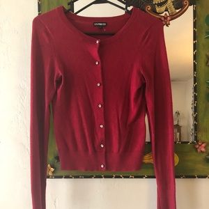 DONATED Express Red Cardigan